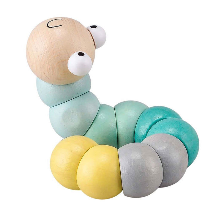 Calm and Breezy Wooden Jointed Worm - Pastel