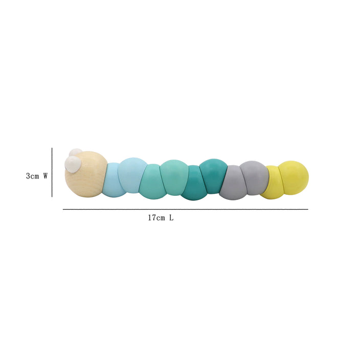 Calm and Breezy Wooden Jointed Worm - Pastel