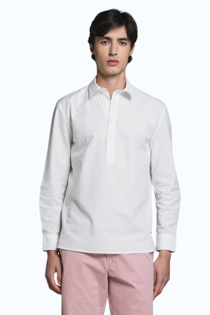 IMPURE camicia cotone bianca CLEVELAND COTONE-C24