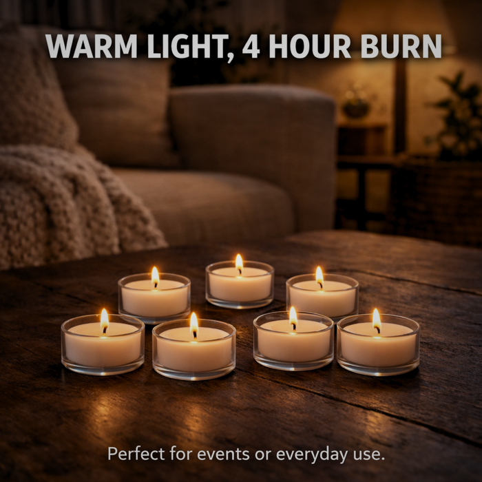 Candlestock Basics Tea Light Candles - Pack of 8
