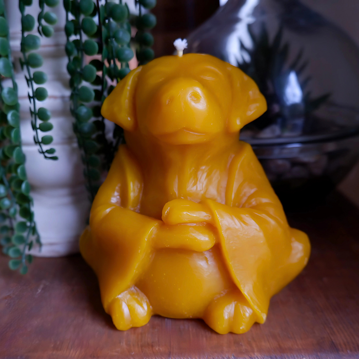 Candlestock Beeswax Loyalty Dog Candle