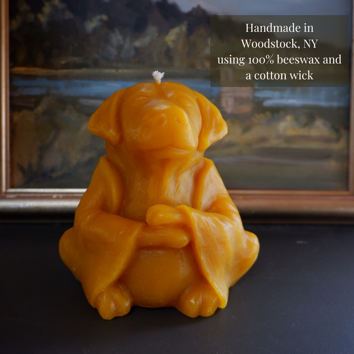 Candlestock Beeswax Loyalty Dog Candle