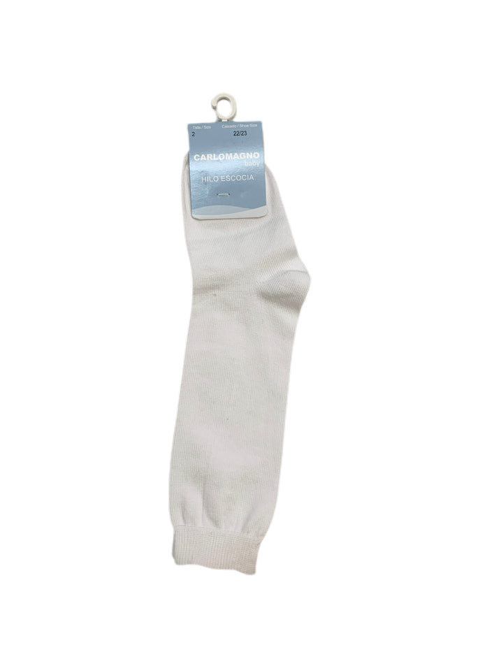 Carlomagno Polyamide White Knee High