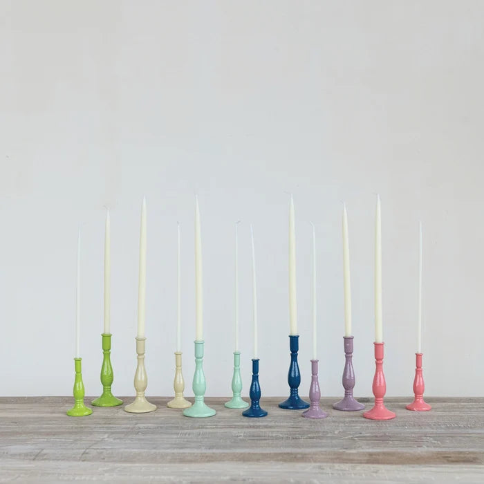 Cast Iron Taper Candle Holders - Holds Half inch or quarter inch tapers