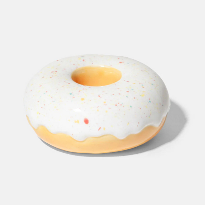 Ceramic Donut Taper Candle Holder