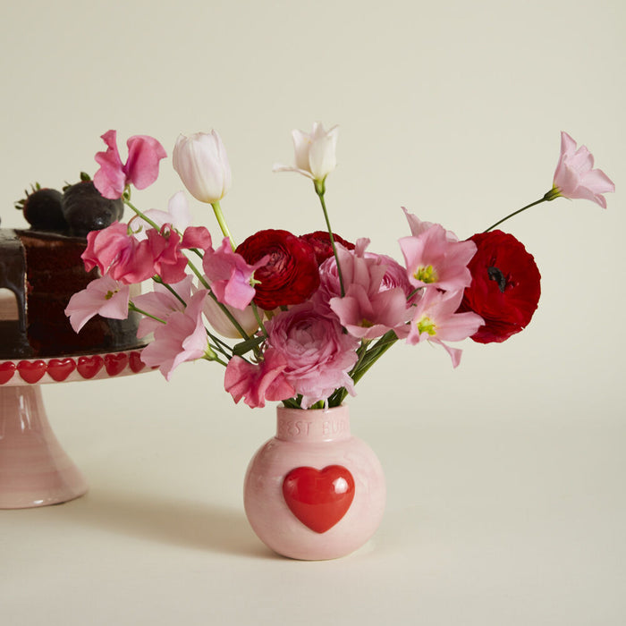 Ceramic Heart Budvase