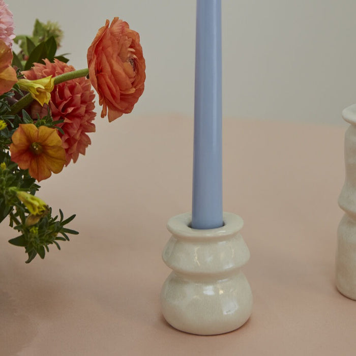 Ceramic Lyam Taper Candle Holder