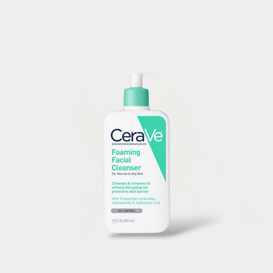 CeraVe Foaming Facial Cleanser منظف الوجه الرغوي سيرافي - Princess Cosmetics Qatar