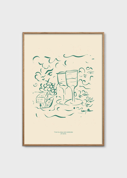 Cheese and Wine by Lucrecia Rey Caro