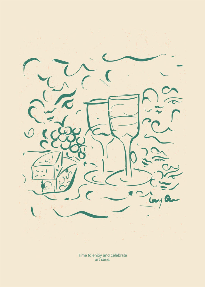 Cheese and Wine by Lucrecia Rey Caro