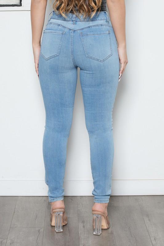 Chel's Color Blocked Skinny Jeans