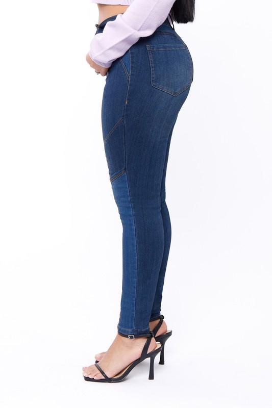 Chel's Color Blocked Skinny Jeans