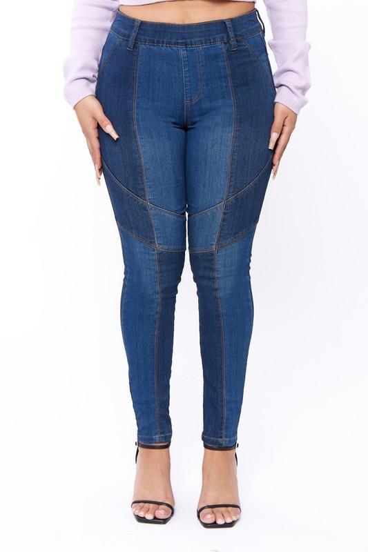 Chel's Color Blocked Skinny Jeans