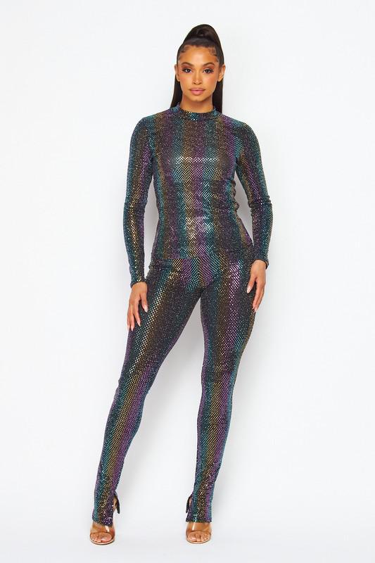 Chel's Mock Neck Long Sleeve  Legging Set