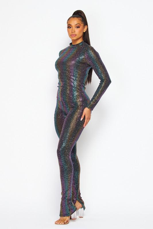 Chel's Mock Neck Long Sleeve  Legging Set