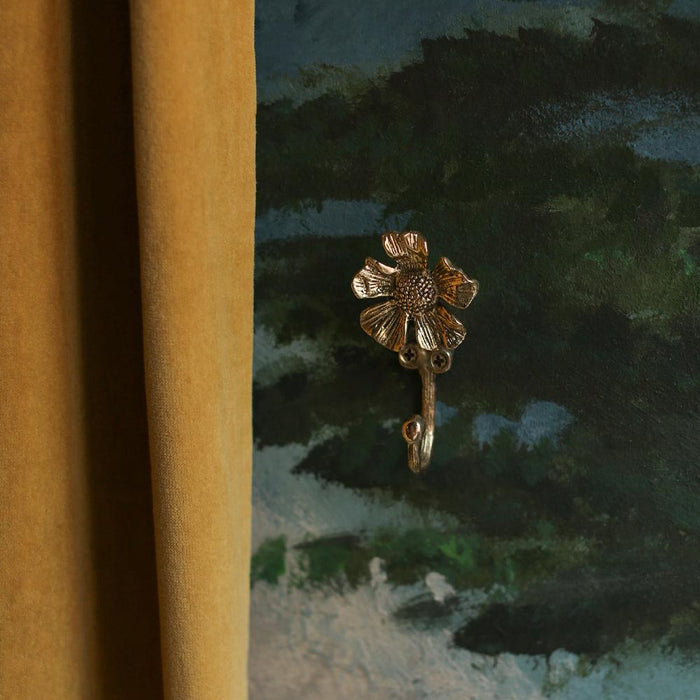 Cherry Blossom Wall Hook - Recycled Brass