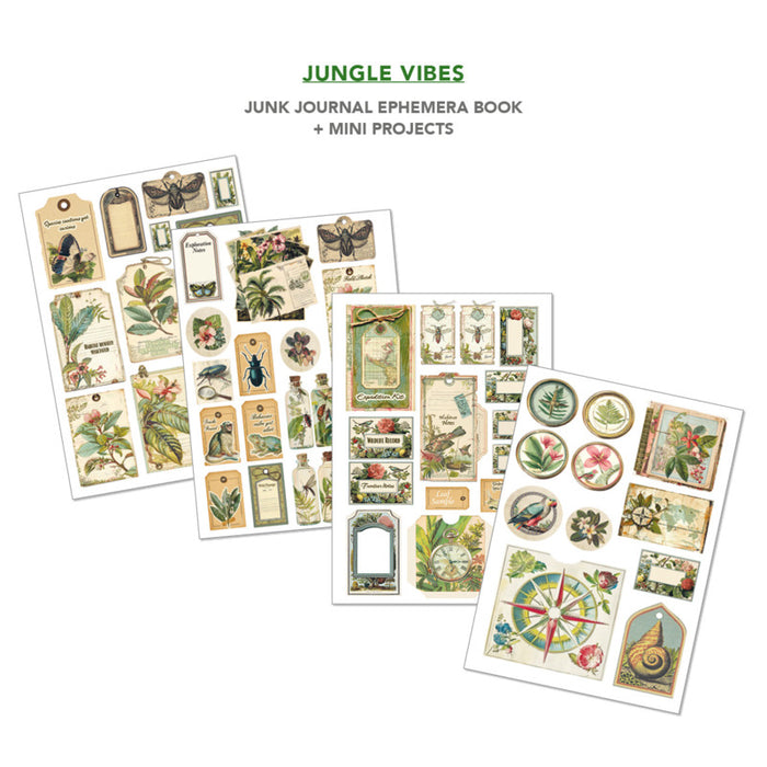 Ciao Bella - A4 Junk Journal & Ephemera Book - Jungle Vibes. Includes 32 Pages. Available at Embellish Away located in Bowmanville Ontario Canada.