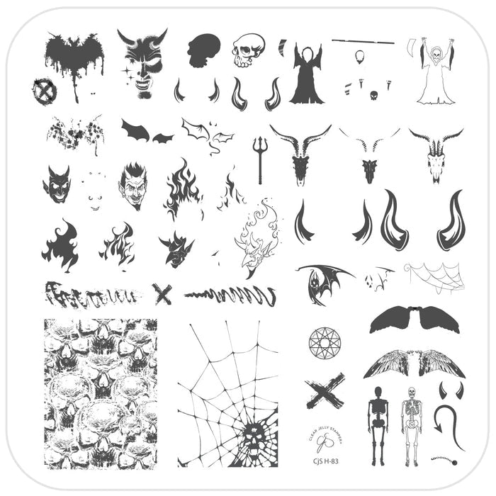 CjSH-083  Lil Devil   |  Clear Jelly Stamping Plate