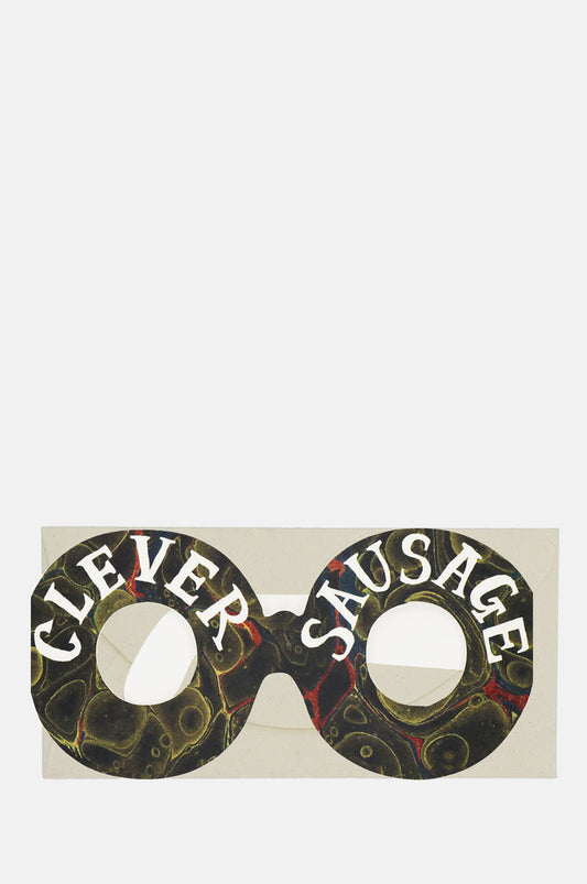 Hadley Paper Goods Clever Sausage Glasses Card.