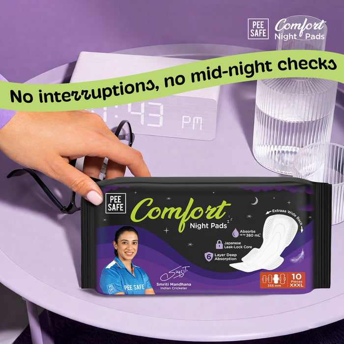 Pee Safe Comfort Night Pads XXXL (10 Pads)