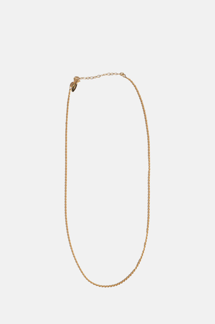 Hermina Athens Cord Gold Chain Necklace.