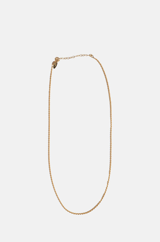 Hermina Athens Cord Gold Chain Necklace.