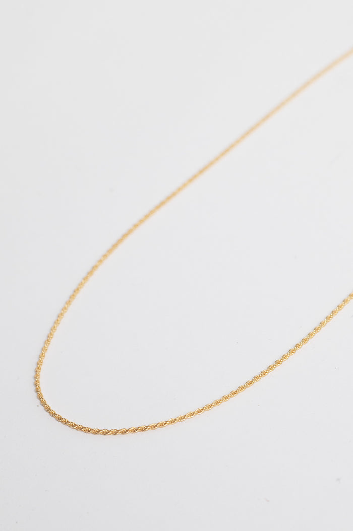 Cord Gold Chain Necklace