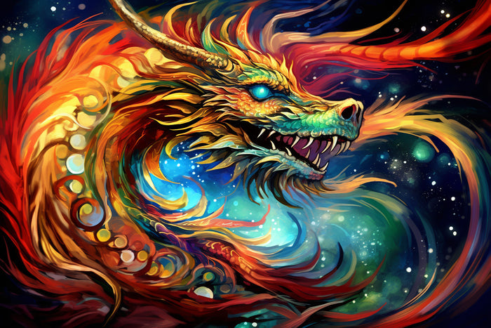 Cosmic Dragon Nebulae