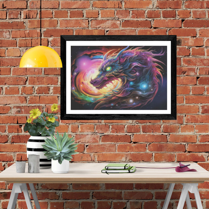 Cosmic Dragon Swirling Galaxies