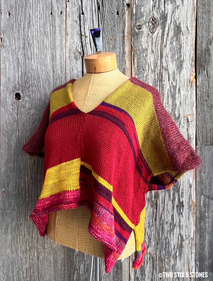 Crop Poncho w/Sleeves