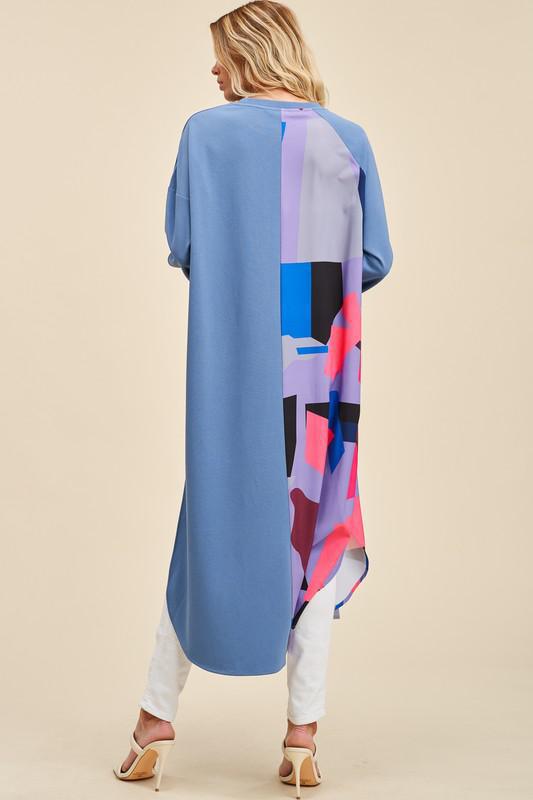 Crowned Geometric Asymmetrical Dress