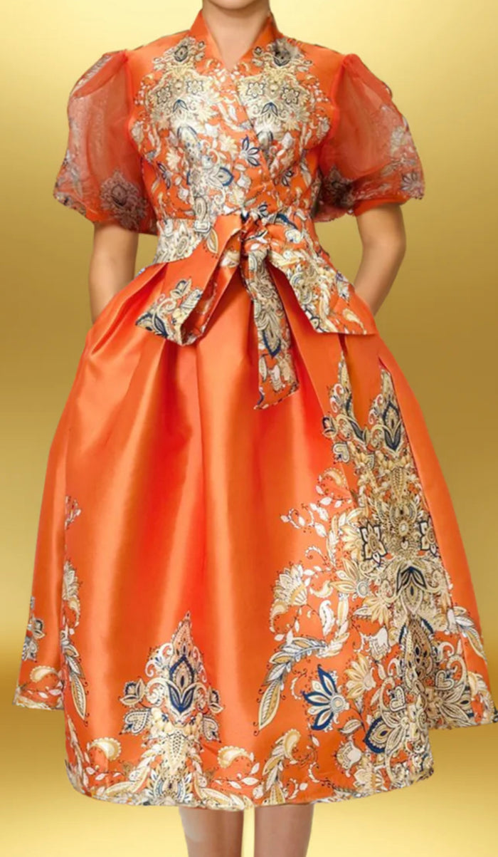 Crowned Luxe Statement MidiDress