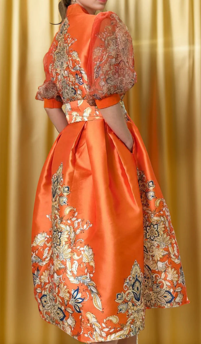 Crowned Luxe Statement MidiDress