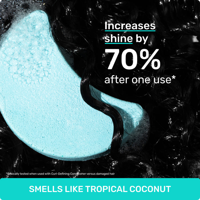 Increases shine by 70% after one use* *Clinically tested when used with Curl-Defining Conditioner versus damaged hair.

SMELLS LIKE TROPICAL COCONUT