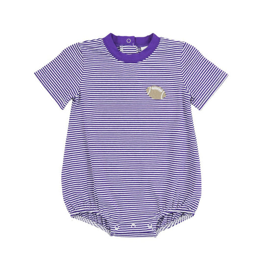 Cypress Row Purple Stripe Football Emb. Bubble
