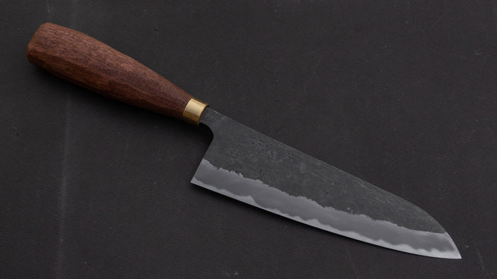 Daitoku Blue #2 Santoku 165mm Walnut Handle - HITOHIRA