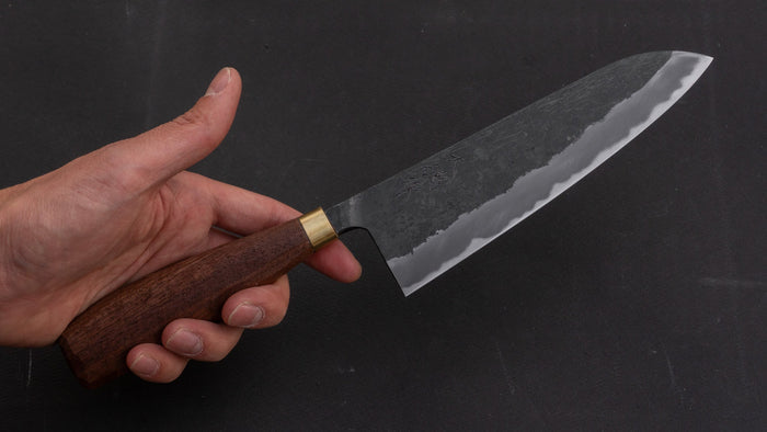 Daitoku Blue #2 Santoku 165mm Walnut Handle - HITOHIRA