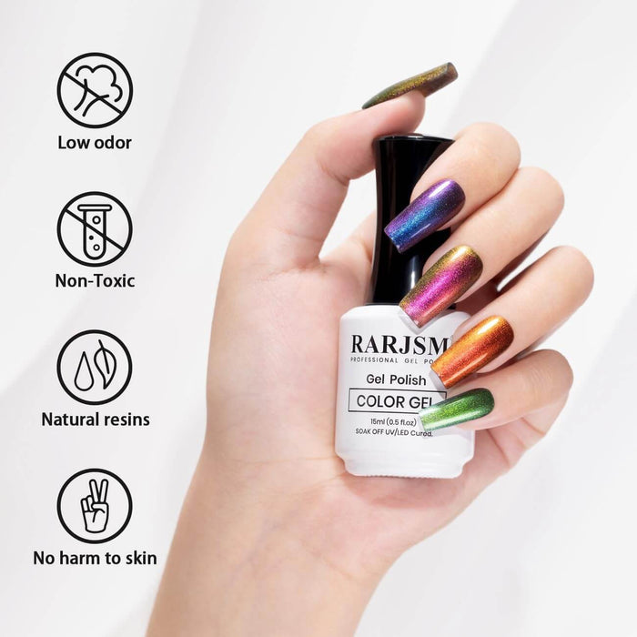 Dark Blue to Purple | RARJSM ®Holographic Chameleon Gel Nail Polish | 15ml #583
