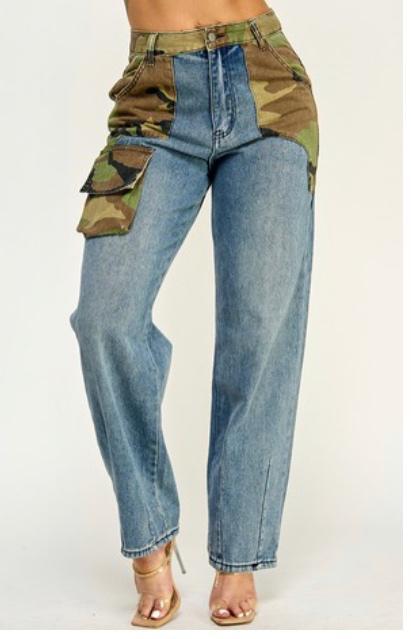 Denim & Camo Jeans