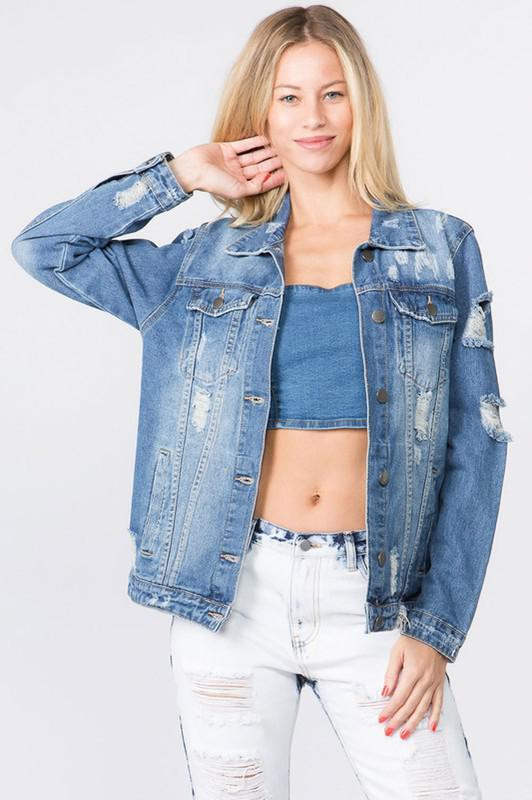 Denim Fashion Short Jacket