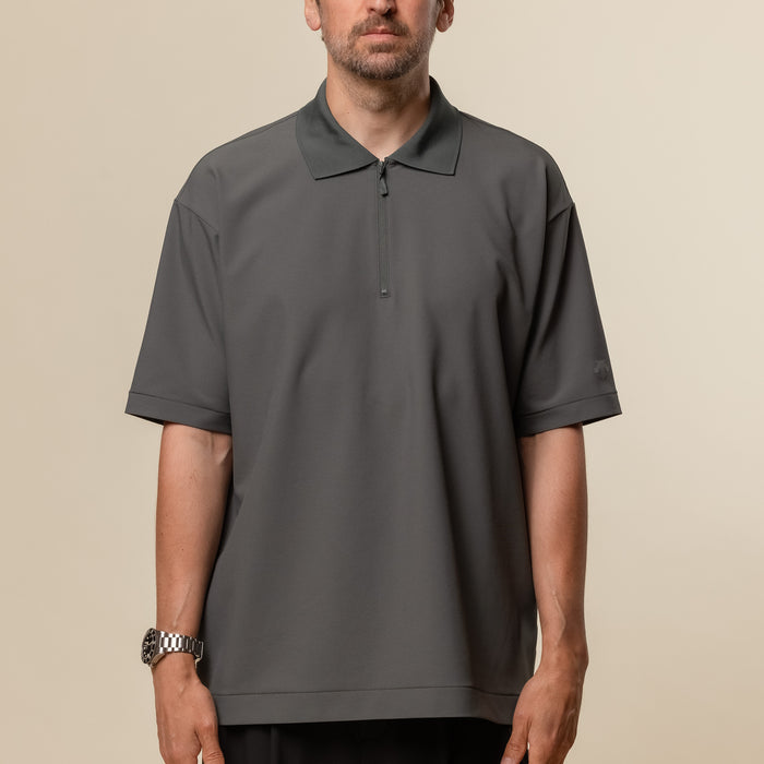 Descente IO - Tech Polo Shirt - Slate Forest