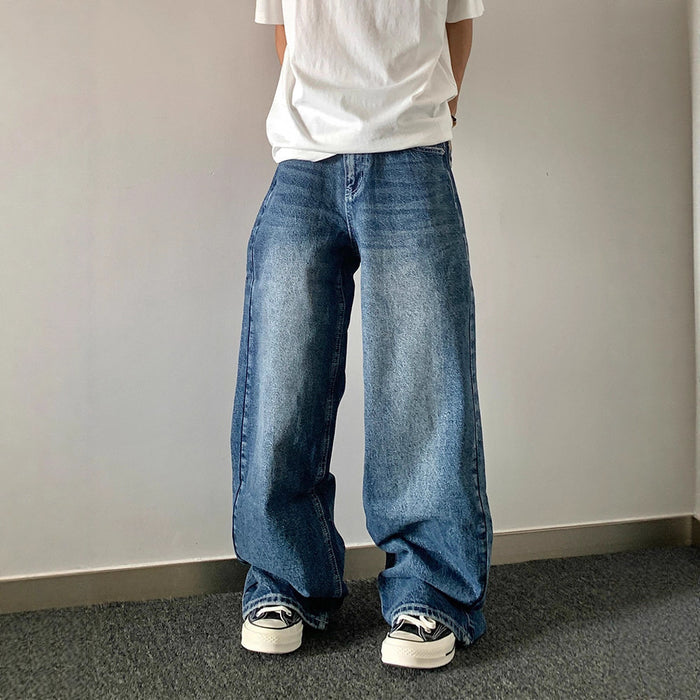 Designer Embroidered High-waisted Retro Loose Slimming Pants