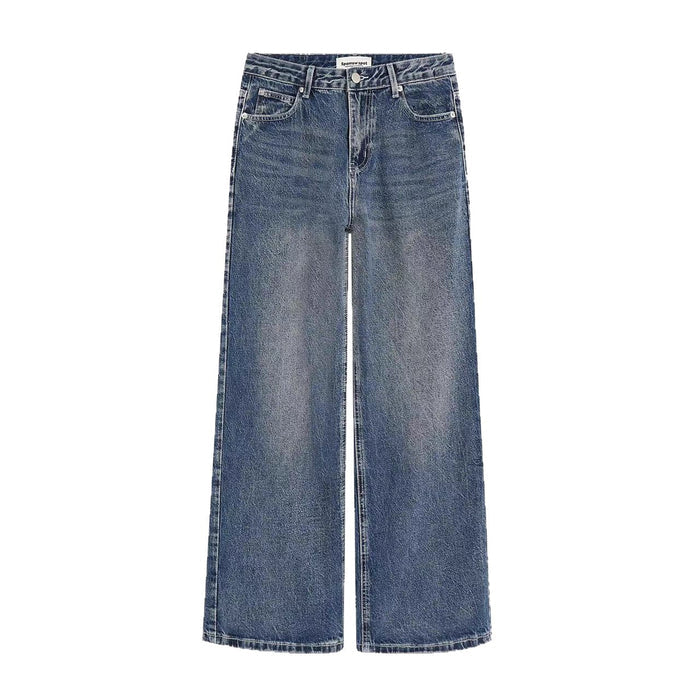 Designer Embroidered High-waisted Retro Loose Slimming Pants