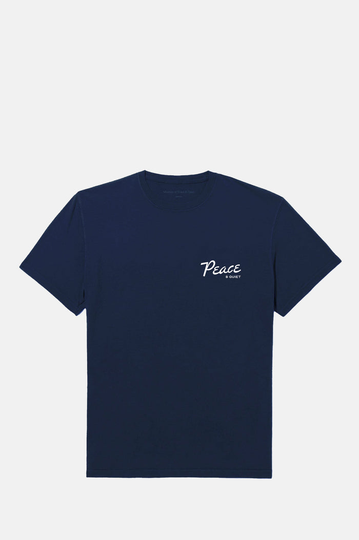Museum of Peace and Quiet Diner Tshirt Navy.