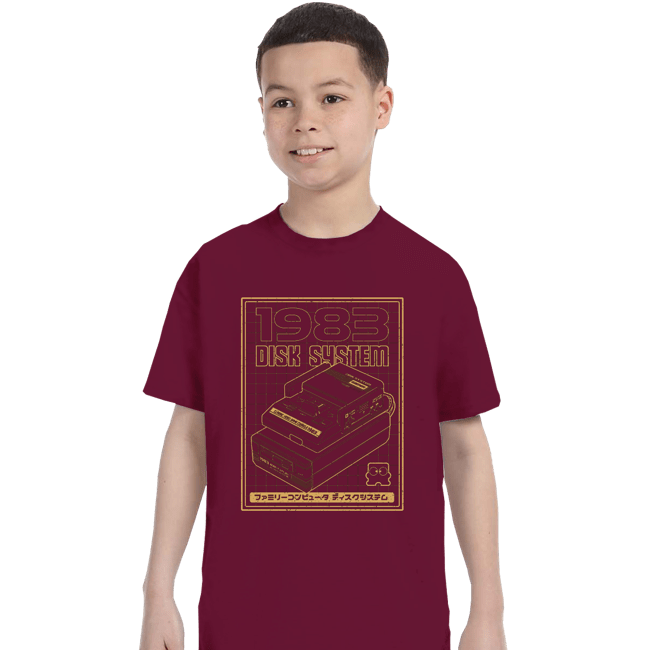 Secret_Shirts T-Shirts, Youth / XS / Maroon Disk System