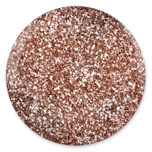 DND DC Platinum - Soak off Gel in Glitter Metallic Effect - #215 Bridal Pink