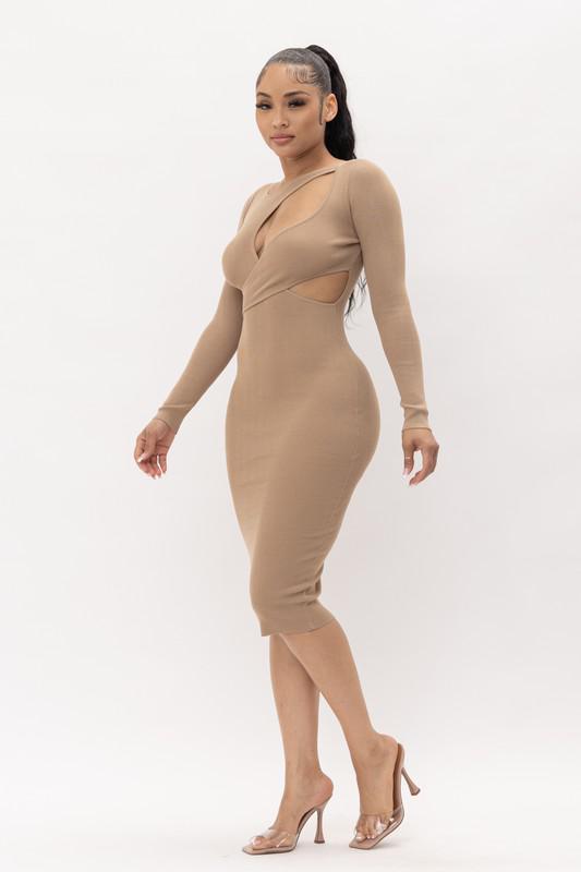 DOUBLE CUT OUT DRESS