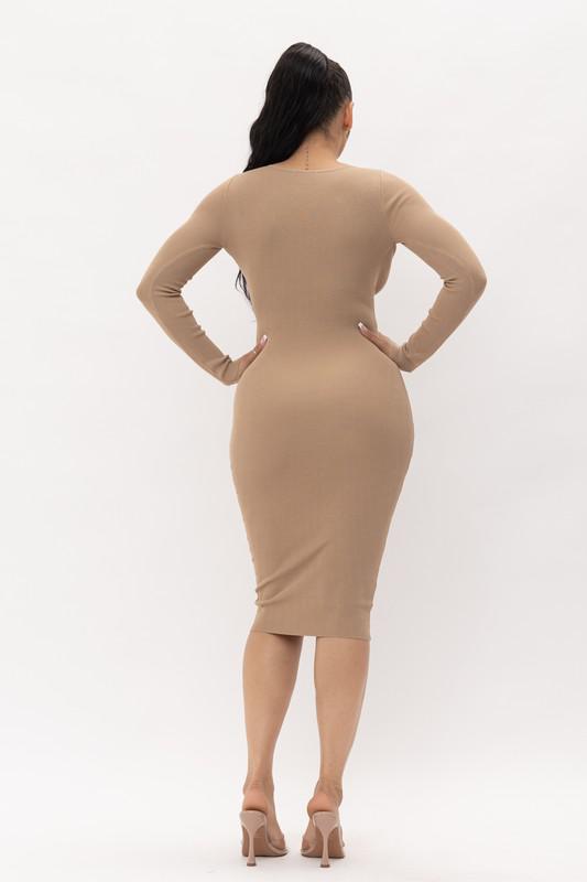 DOUBLE CUT OUT DRESS