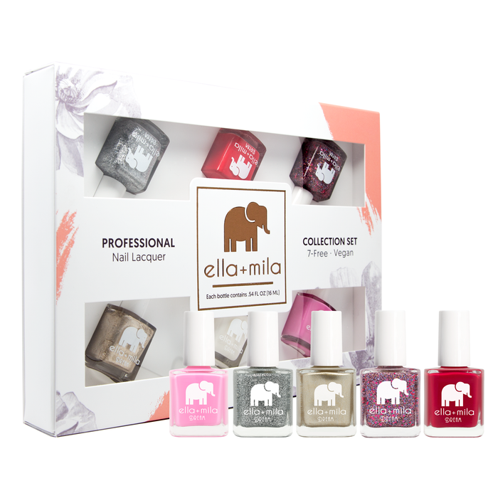 Dream Collection Set B 6-pack nail polish set in its gift box – ella+mila