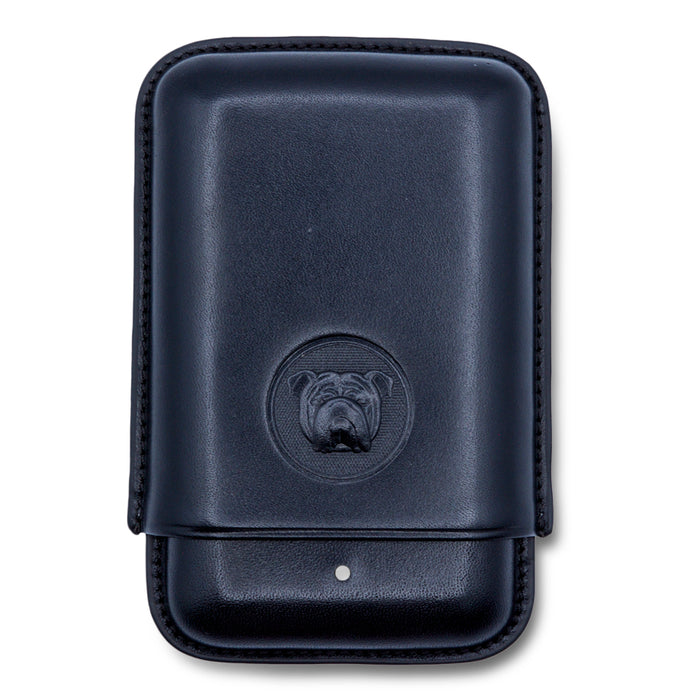 Dunhill Bulldog Robusto Black Cigar Case (3 cigars)